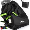GORILLA GRIP Car Seat Travel Bag for Airplane Gate Check, Easy Carry Backpack Bags Cover Carseats, Infant Baby Carriers and Toddler Booster Seats for Airport, Child Air Travels Essential, Fluorescent(Fluorescent)