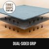 GORILLA GRIP Premium Dual Sided Extra Thick Rug Gripper Pad for Hardwood Floors, Breathable Slip Resistant Pad Grips Under Carpet Area Rugs for Hard Surface Floor Protection, Easy Trim Mats, 2×3 Beige(Grey)