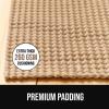 GORILLA GRIP Premium Dual Sided Extra Thick Rug Gripper Pad for Hardwood Floors, Breathable Slip Resistant Pad Grips Under Carpet Area Rugs for Hard Surface Floor Protection, Easy Trim Mats, 2×3 Beige(Beige)