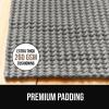 GORILLA GRIP Premium Dual Sided Extra Thick Rug Gripper Pad for Hardwood Floors, Breathable Slip Resistant Pad Grips Under Carpet Area Rugs for Hard Surface Floor Protection, Easy Trim Mats, 2×3 Beige(Grey)