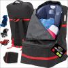 GORILLA GRIP Tear and Water Resistant Padded Car Seat Travel Bag for Airplane and Airport, Universal Fit Baby Carseat Bags, Handle & Shoulder Straps, Air Gate Check Toddler Stroller Carrier, Green(Red)