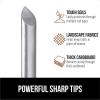 GORILLA GRIP 50 Pack Strong Galvanized Steel Landscape Staples, Rust-Resistant Sharp Tips, Plant and Garden Stakes, Adjustable Ground Yard Anchors, Outdoor Metal Landscaping Pins for Lawn, 6 Inch(200 Pack)