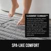 GORILLA GRIP Textured Backing Bathroom Rugs, Soft Memory Foam Absorbent Striped Bath Mats, Machine Washable & Fade Resistant, Bathmat Accessories for Floor, Home Decor Shower Essentials, Gray 24×16(Grey)