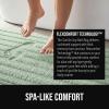 GORILLA GRIP Textured Backing Bathroom Rugs, Soft Memory Foam Absorbent Striped Bath Mats, Machine Washable & Fade Resistant, Bathmat Accessories for Floor, Home Decor Shower Essentials, Gray 24×16(Sage)