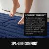 GORILLA GRIP Textured Backing Bathroom Rugs, Soft Memory Foam Absorbent Striped Bath Mats, Machine Washable & Fade Resistant, Bathmat Accessories for Floor, Home Decor Shower Essentials, Gray 24×16(Navy)
