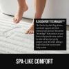 GORILLA GRIP Textured Backing Bathroom Rugs, Soft Memory Foam Absorbent Striped Bath Mats, Machine Washable & Fade Resistant, Bathmat Accessories for Floor, Home Decor Shower Essentials, Gray 24×16(White)