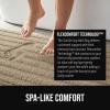 GORILLA GRIP Textured Backing Bathroom Rugs, Soft Memory Foam Absorbent Striped Bath Mats, Machine Washable & Fade Resistant, Bathmat Accessories for Floor, Home Decor Shower Essentials, Gray 24×16(Beige)