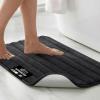 GORILLA GRIP Textured Backing Bathroom Rugs, Soft Memory Foam Absorbent Striped Bath Mats, Machine Washable & Fade Resistant, Bathmat Accessories for Floor, Home Decor Shower Essentials, Gray 24×16(Black)