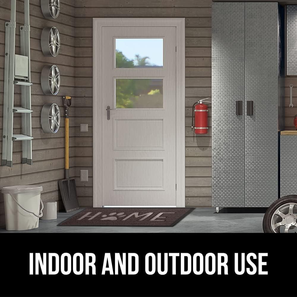 image:imageGORILLA GRIP 100 Waterproof AllSeason WeatherMax Doormat US Designed Natural Rubber Stain and Fade Resistant Low Profile Indoor Outdoor Door Mats Easy Clean Patio Mat 17x29 Latte QuatrefoilEspresso Home Paw