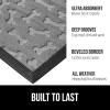 GORILLA GRIP 100% Waterproof All-Season WeatherMax Doormat US Designed Natural Rubber, Stain and Fade Resistant, Low Profile Indoor Outdoor Door Mats, Easy Clean Patio Mat, 17×29, Latte Quatrefoil(Light Gray Bones)