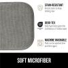 GORILLA GRIP Slip Resistant Chair Cushions, No Ties Required, Memory Foam Pads for Dining Room, Kitchen Table, Office, Rocking Chairs, Plush Seat Cover Cushion Pad, Home Decor, Set of 2 16×16, Lt Gray(Grey)