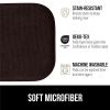 GORILLA GRIP Slip Resistant Chair Cushions, No Ties Required, Memory Foam Pads for Dining Room, Kitchen Table, Office, Rocking Chairs, Plush Seat Cover Cushion Pad, Home Decor, Set of 2 16×16, Lt Gray(Brown)