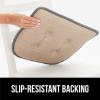 GORILLA GRIP Slip Resistant Chair Cushions, No Ties Required, Memory Foam Pads for Dining Room, Kitchen Table, Office, Rocking Chairs, Plush Seat Cover Cushion Pad, Home Decor, Set of 2 16×16, Lt Gray(Tufted Turquoise)