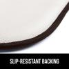 GORILLA GRIP Slip Resistant Chair Cushions, No Ties Required, Memory Foam Pads for Dining Room, Kitchen Table, Office, Rocking Chairs, Plush Seat Cover Cushion Pad, Home Decor, Set of 2 16×16, Lt Gray(Brown)