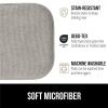 GORILLA GRIP Slip Resistant Chair Cushions, No Ties Required, Memory Foam Pads for Dining Room, Kitchen Table, Office, Rocking Chairs, Plush Seat Cover Cushion Pad, Home Decor, Set of 2 16×16, Lt Gray(Light Gray)