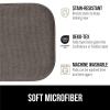 GORILLA GRIP Slip Resistant Chair Cushions, No Ties Required, Memory Foam Pads for Dining Room, Kitchen Table, Office, Rocking Chairs, Plush Seat Cover Cushion Pad, Home Decor, Set of 2 16×16, Lt Gray(Latte)