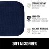 GORILLA GRIP Slip Resistant Chair Cushions, No Ties Required, Memory Foam Pads for Dining Room, Kitchen Table, Office, Rocking Chairs, Plush Seat Cover Cushion Pad, Home Decor, Set of 2 16×16, Lt Gray(Navy)
