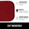 GORILLA GRIP Slip Resistant Chair Cushions, No Ties Required, Memory Foam Pads for Dining Room, Kitchen Table, Office, Rocking Chairs, Plush Seat Cover Cushion Pad, Home Decor, Set of 2 16×16, Lt Gray(Red)
