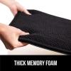 GORILLA GRIP Slip Resistant Chair Cushions, No Ties Required, Memory Foam Pads for Dining Room, Kitchen Table, Office, Rocking Chairs, Plush Seat Cover Cushion Pad, Home Decor, Set of 2 16×16, Lt Gray(Black)