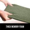 GORILLA GRIP Slip Resistant Chair Cushions, No Ties Required, Memory Foam Pads for Dining Room, Kitchen Table, Office, Rocking Chairs, Plush Seat Cover Cushion Pad, Home Decor, Set of 2 16×16, Lt Gray(Sage)