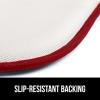 GORILLA GRIP Slip Resistant Chair Cushions, No Ties Required, Memory Foam Pads for Dining Room, Kitchen Table, Office, Rocking Chairs, Plush Seat Cover Cushion Pad, Home Decor, Set of 2 16×16, Lt Gray(Red)