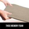 GORILLA GRIP Slip Resistant Chair Cushions, No Ties Required, Memory Foam Pads for Dining Room, Kitchen Table, Office, Rocking Chairs, Plush Seat Cover Cushion Pad, Home Decor, Set of 2 16×16, Lt Gray(Beige)