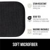 GORILLA GRIP Slip Resistant Chair Cushions, No Ties Required, Memory Foam Pads for Dining Room, Kitchen Table, Office, Rocking Chairs, Plush Seat Cover Cushion Pad, Home Decor, Set of 2 16×16, Lt Gray(Black)
