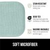 GORILLA GRIP Slip Resistant Chair Cushions, No Ties Required, Memory Foam Pads for Dining Room, Kitchen Table, Office, Rocking Chairs, Plush Seat Cover Cushion Pad, Home Decor, Set of 2 16×16, Lt Gray(Sea Blue)