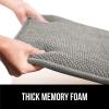 GORILLA GRIP Slip Resistant Chair Cushions, No Ties Required, Memory Foam Pads for Dining Room, Kitchen Table, Office, Rocking Chairs, Plush Seat Cover Cushion Pad, Home Decor, Set of 2 16×16, Lt Gray(Grey)
