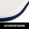 GORILLA GRIP Slip Resistant Chair Cushions, No Ties Required, Memory Foam Pads for Dining Room, Kitchen Table, Office, Rocking Chairs, Plush Seat Cover Cushion Pad, Home Decor, Set of 2 16×16, Lt Gray(Navy)