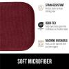 GORILLA GRIP Slip Resistant Chair Cushions, No Ties Required, Memory Foam Pads for Dining Room, Kitchen Table, Office, Rocking Chairs, Plush Seat Cover Cushion Pad, Home Decor, Set of 2 16×16, Lt Gray(Wine)