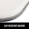 GORILLA GRIP Slip Resistant Chair Cushions, No Ties Required, Memory Foam Pads for Dining Room, Kitchen Table, Office, Rocking Chairs, Plush Seat Cover Cushion Pad, Home Decor, Set of 2 16×16, Lt Gray(Grey)