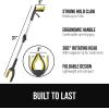 GORILLA GRIP Strong Rubber Lined Claw Grabber, Ergonomic Anti-Slip Reacher Tool for Seniors, 360 Magnetic Rotating Head Reaching Pick Up Stick, Foldable Trash Picker, Handicap Gripper, Yellow(Yellow)