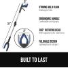 GORILLA GRIP Strong Rubber Lined Claw Grabber, Ergonomic Anti-Slip Reacher Tool for Seniors, 360 Magnetic Rotating Head Reaching Pick Up Stick, Foldable Trash Picker, Handicap Gripper, Yellow(Blue)