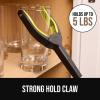GORILLA GRIP Strong Rubber Lined Claw Grabber, Ergonomic Anti-Slip Reacher Tool for Seniors, 360 Magnetic Rotating Head Reaching Pick Up Stick, Foldable Trash Picker, Handicap Gripper, Yellow(Yellow)