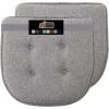 GORILLA GRIP Slip Resistant Chair Cushions, No Ties Required, Memory Foam Pads for Dining Room, Kitchen Table, Office, Rocking Chairs, Plush Seat Cover Cushion Pad, Home Decor, Set of 2 16×16, Lt Gray(Tufted Gray)