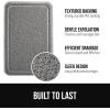 GORILLA GRIP Exfoliating Bath and Shower Mat, Textured Backing, Soft Loofah-Style Foot Scrubber for Outside or Inside Bathtub, Quick Dry Easy Drainage Tub Floor Mats, Bathroom Essentials, 24×16, Gray(Gray)