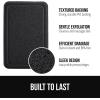 GORILLA GRIP Exfoliating Bath and Shower Mat, Textured Backing, Soft Loofah-Style Foot Scrubber for Outside or Inside Bathtub, Quick Dry Easy Drainage Tub Floor Mats, Bathroom Essentials, 24×16, Gray(Black)