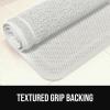 GORILLA GRIP Exfoliating Bath and Shower Mat, Textured Backing, Soft Loofah-Style Foot Scrubber for Outside or Inside Bathtub, Quick Dry Easy Drainage Tub Floor Mats, Bathroom Essentials, 24×16, Gray(White)