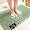 GORILLA GRIP Exfoliating Bath and Shower Mat, Textured Backing, Soft Loofah-Style Foot Scrubber for Outside or Inside Bathtub, Quick Dry Easy Drainage Tub Floor Mats, Bathroom Essentials, 24×16, Gray(Sage)